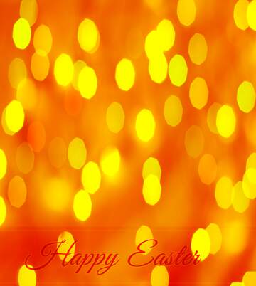 FX №169382 Inscription Happy Easter bokeh background