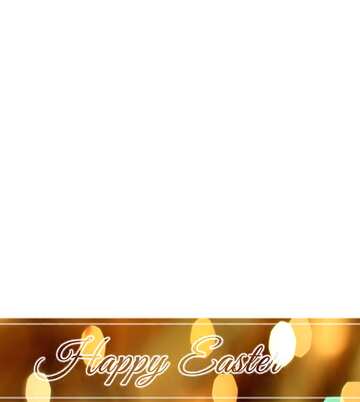 FX №169284 Inscription Happy Easter overlay bokeh background
