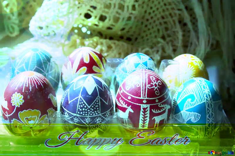 Preparação  para  Easter Happy Easter card write text background №9725