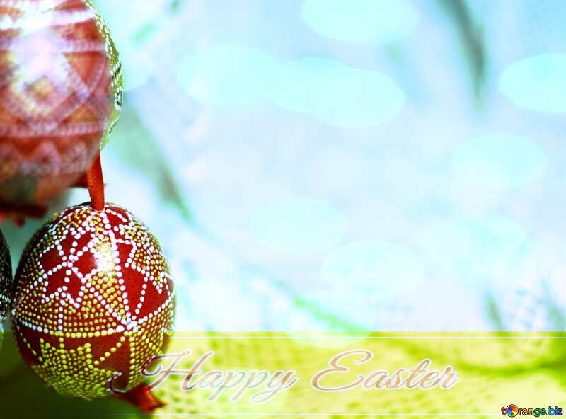 Happy Easter eggs background card №29718