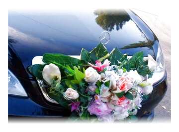 FX №17430 Weding bouquet  at car