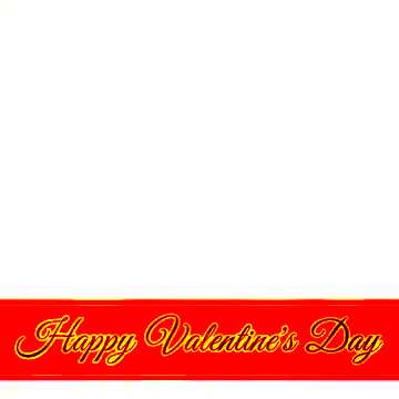 FX №170235 Happy Valentines  Day Lettering on red ribbon