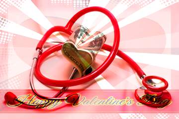 FX №170732 Greeting card for doctors Happy Valentine`s Day