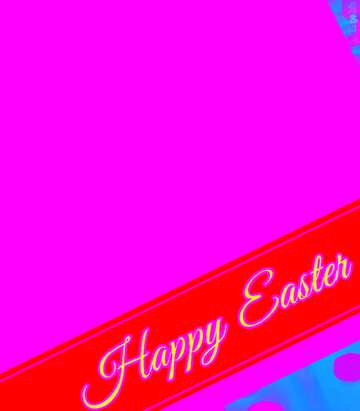 FX №170062 Inscription Happy Easter in corner