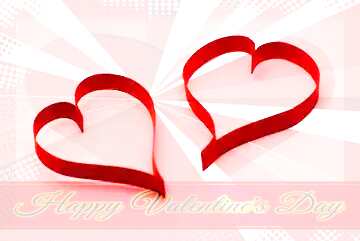 FX №170842 Lovers of the heart Greeting card retro style background Lettering Happy Valentine`s Day