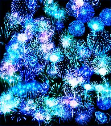 FX №171027 Blue fireworks