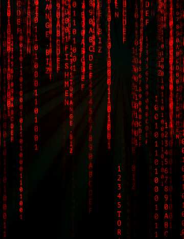 FX №171747 Red dark Digital enterprise matrix style background