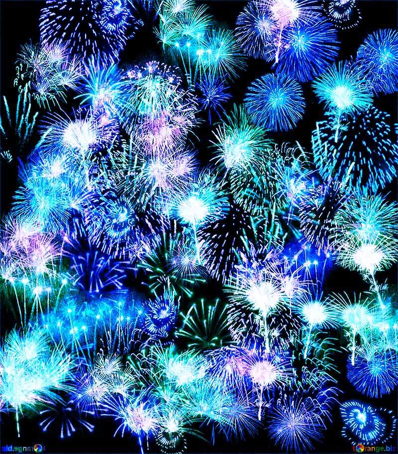 Blue fireworks №39942