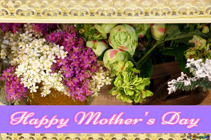 Flower trade Pretty Lettering Happy Mothers Day №46971