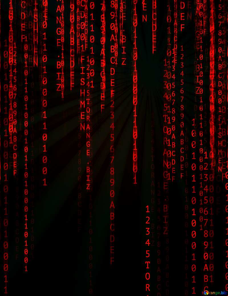 Red dark Digital enterprise matrix style background №49671