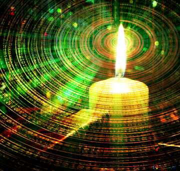 FX №172832 Candle desktop wallpaper. New year. Technology  Futuristic background