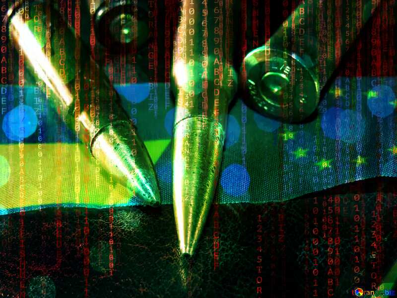 Ukraine is fighting for Europe Digital matrix style background №30479