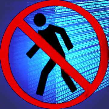 FX №173412 Safety Forbidden Digital computer internet media background 