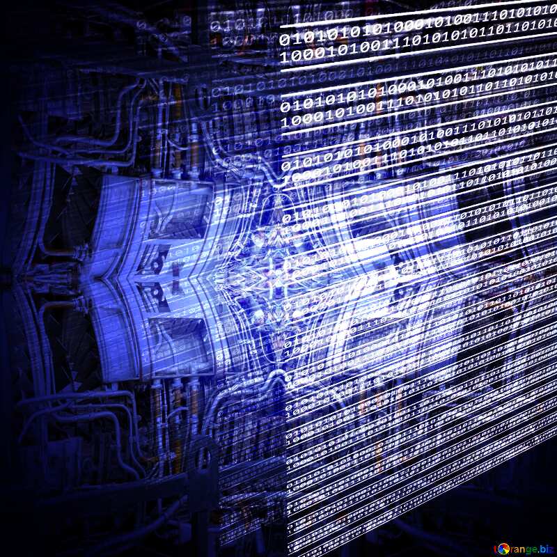 Background conceptual image with virtual interface against night glowing space №49673
