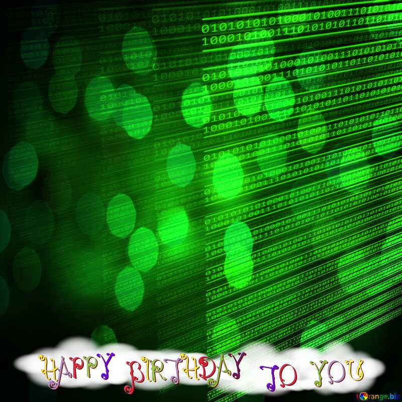 Holiday Happy birthday card for programmer  №49673