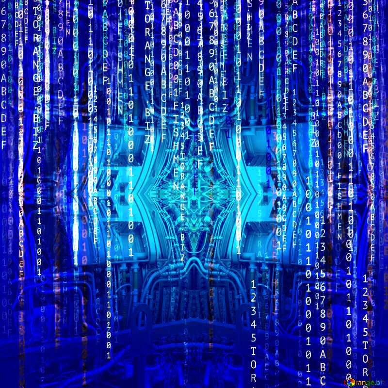 Light blue Digital enterprise matrix style Mechanic pipe background №49671