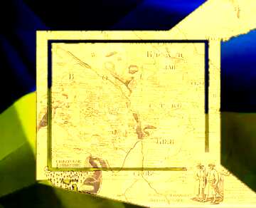 FX №174431 Old map of Ukraine Ukrainian illustration template frame