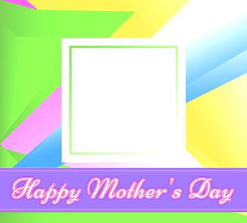 FX №174314 Colorful illustration template frame Happy Mothers Day