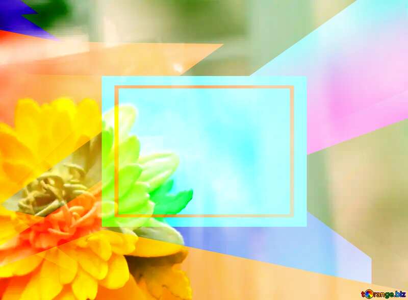 Download free picture Yellow flower of foamirana Colorful blank  illustration template geometric frame on CC-BY License ~ Free Image Stock   ~ fx №174380