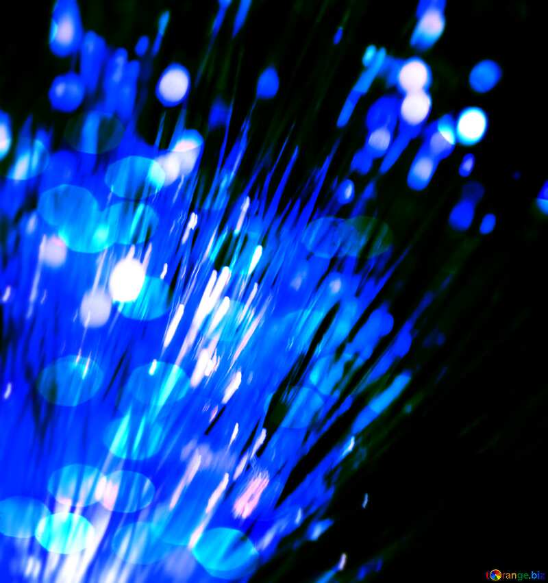 Optical fiber Blue toned illustration template      №41330