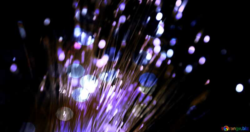 Optical fiber overlay bokeh background №41330