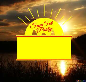 FX №176140 Beautiful Sunset Party card