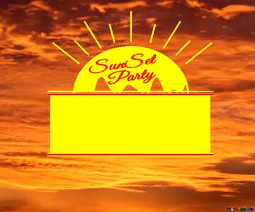 FX №176109 Colorful Sunset Party card