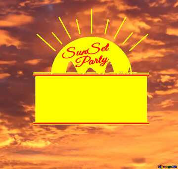 FX №176118 Colorful Sunset Party card