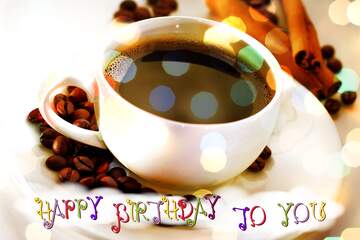 FX №176590 Cup coffee for birthday