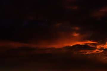 FX №176314 Dark sunset sky