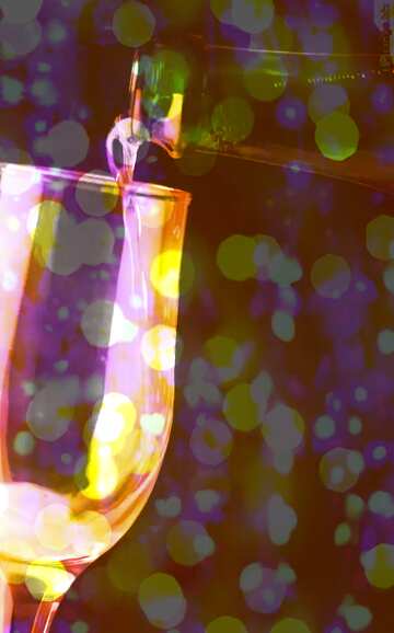FX №176271 Foamy wine Colorful background