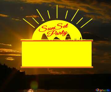 FX №176139 Golden Sunset Party card