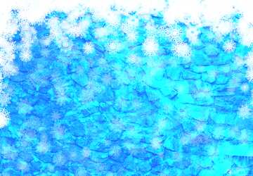 FX №176827 Old stone wall Christmas blue background