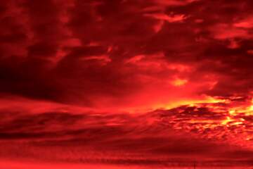 FX №176316 Red scary blood sunset