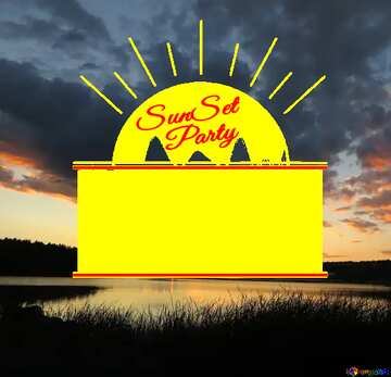 FX №176153 Sunset on the Lake Sunset Party card