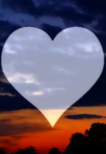 FX №176238 Sunset Love Heart