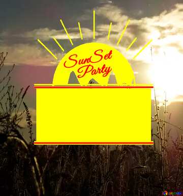 FX №176134 Sunset wallpapers Sunset Party card