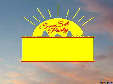 FX №176177 Texture sunset sky Sunset Party card