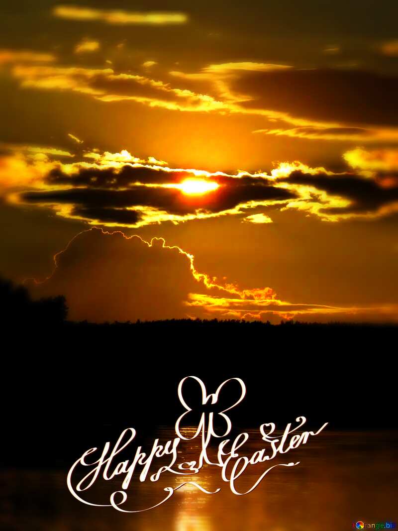 Beautiful sunset Happy Easter №36400