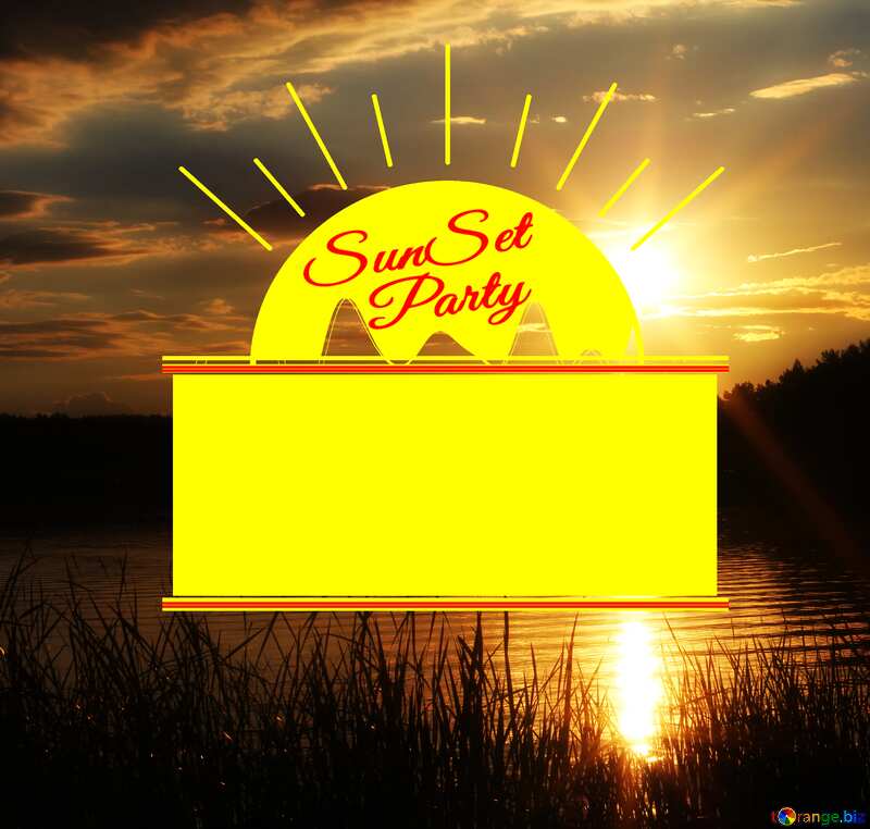 Beautiful Sunset Party card №36493