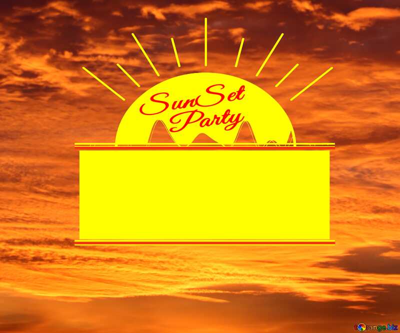 Colorful Sunset Party card №44619