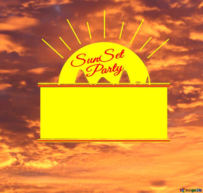 Colorful Sunset Party card №44611
