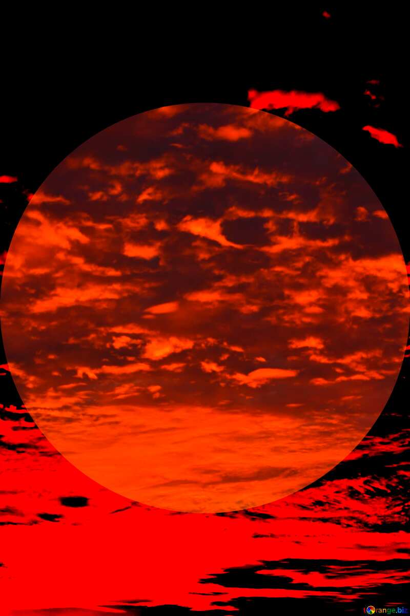 Dark Red sunset №44615