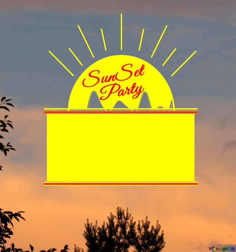 Forest Sunset Party card №27301
