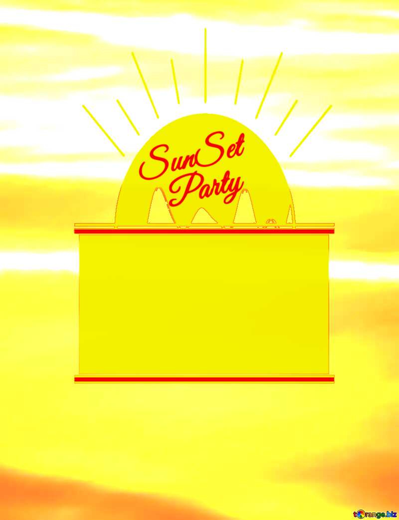 Sky at Sunset Party card №31615