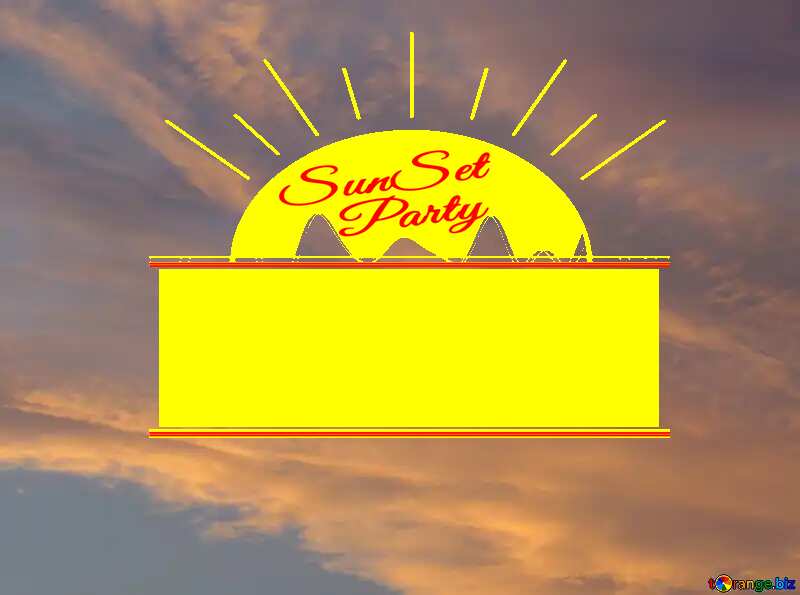 Sunset color Sunset Party card №27311