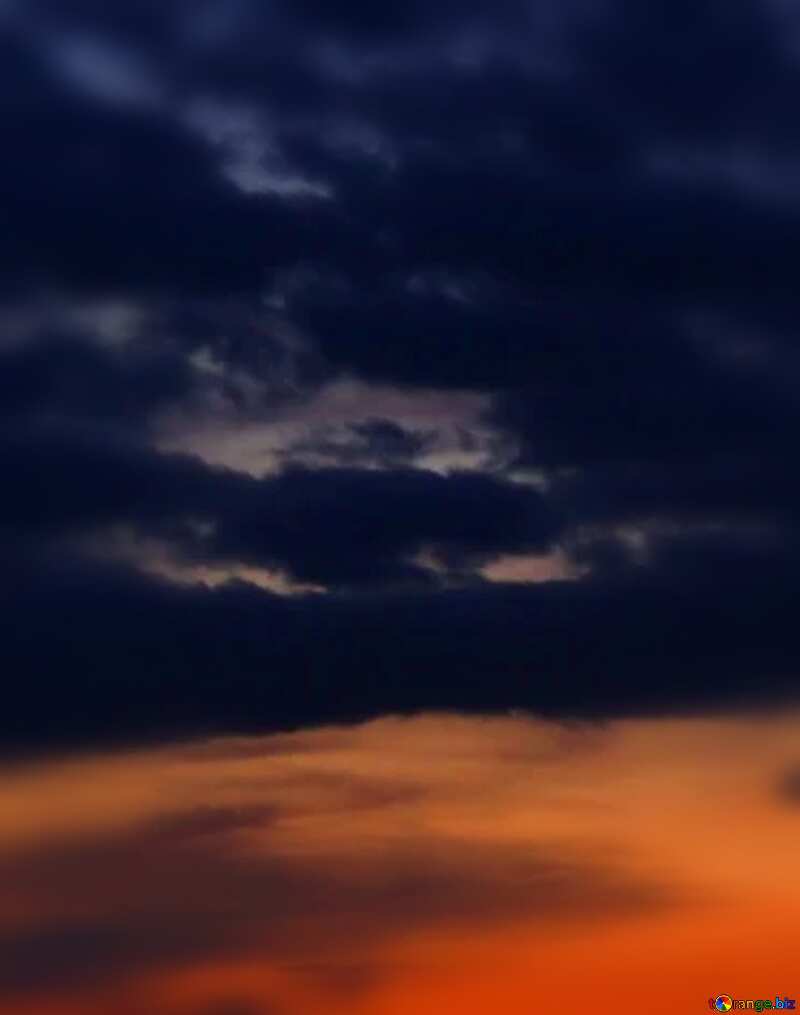 Sunset dark sky №2402