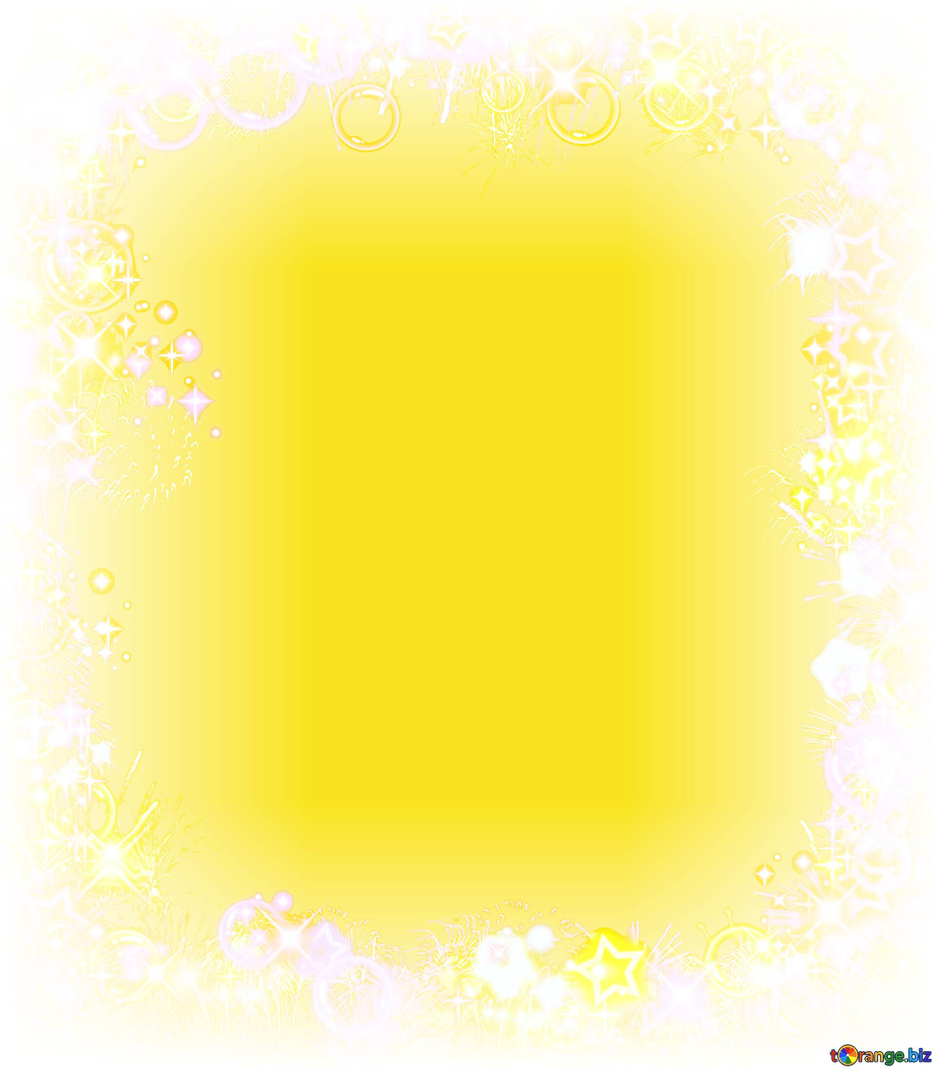 Frame multi-colored yellow background №177767