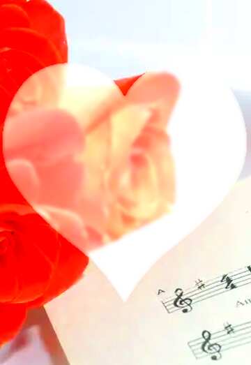 FX №177009 Card greetings music  love Heart