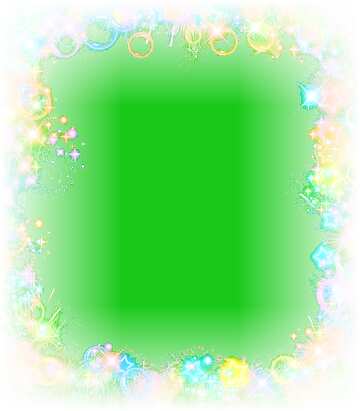 FX №177769  Frame multi-colored green  background